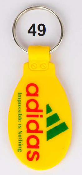 ABS DOUBLE SIDED LAMINATED KEYCHAIN